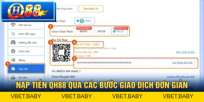 Nạp tiền QH88 – Hướng dẫn chi tiết phương thức thanh toán 2026 - Vbet